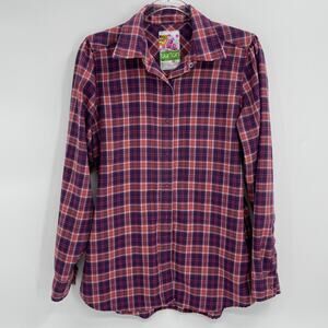 BURTON Shirt DryRide Flannel Plaid Snap Closure Pockets Colombo Top Women's MED